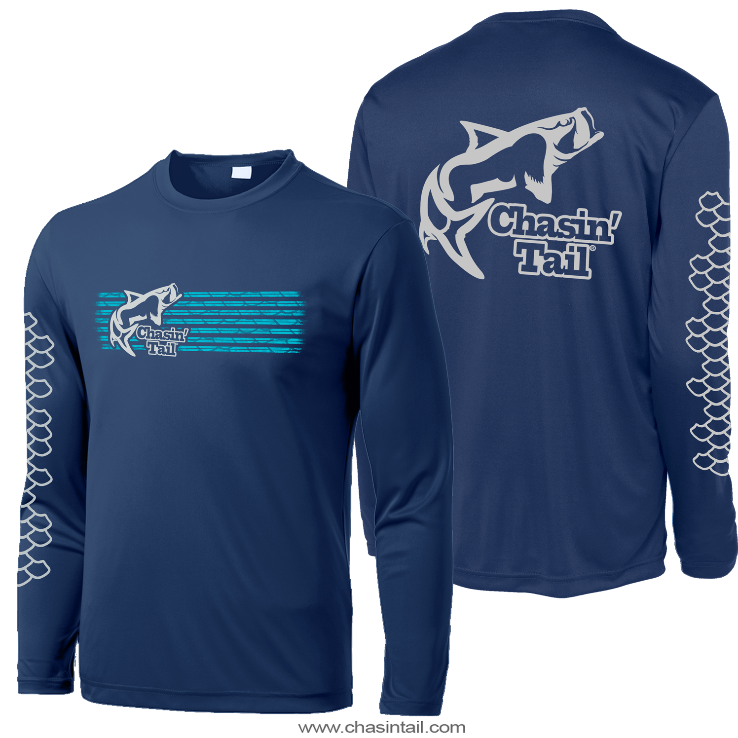 Chasin' Tail Tarpon Performance Fishing Shirt XL